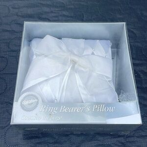 Wilton Ring Bearer White Pillow - In Box -2002